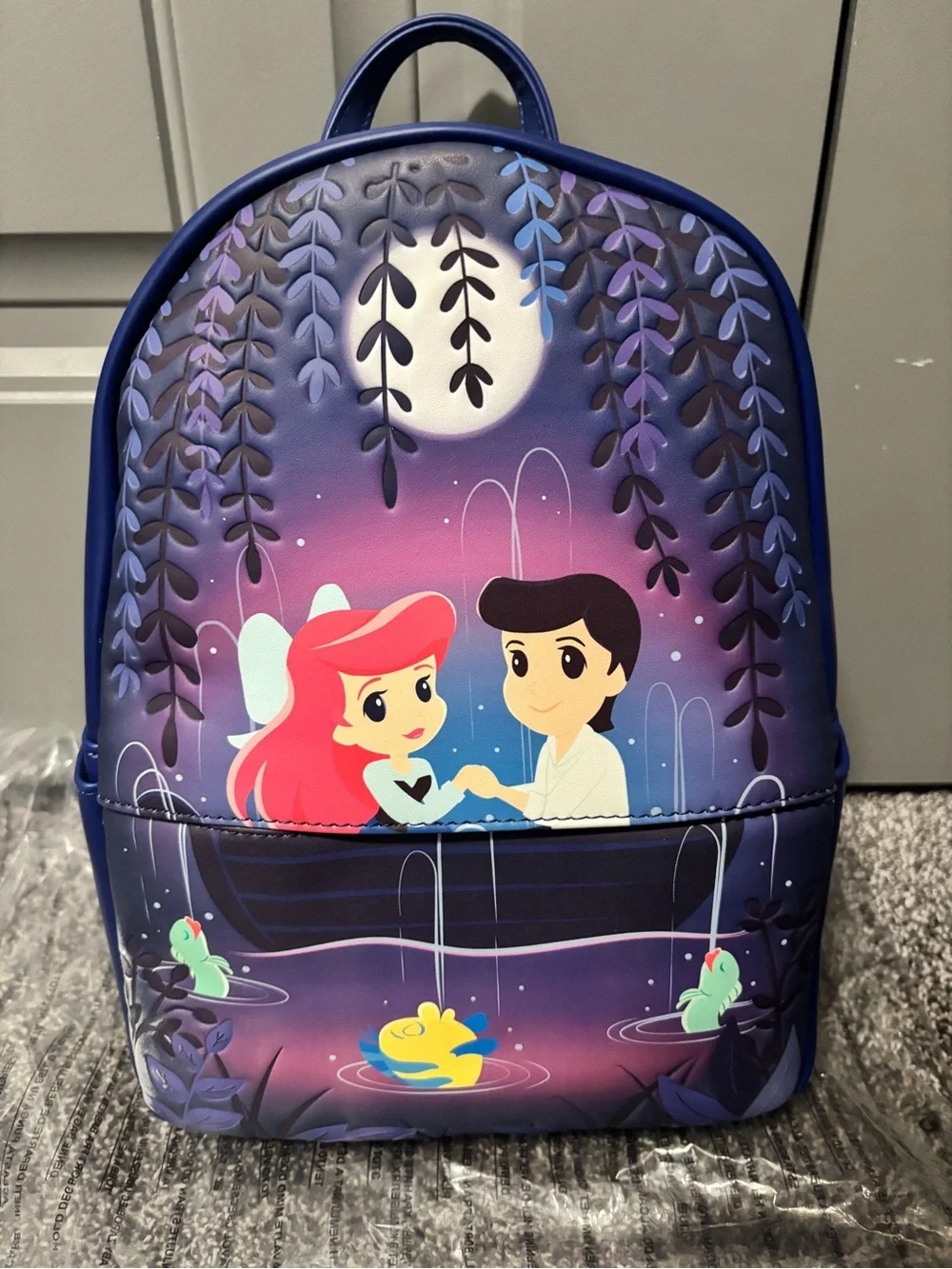 Loungefly Little Mermaid Ariel & Prince Mini Backpack*Defect. See Pic**